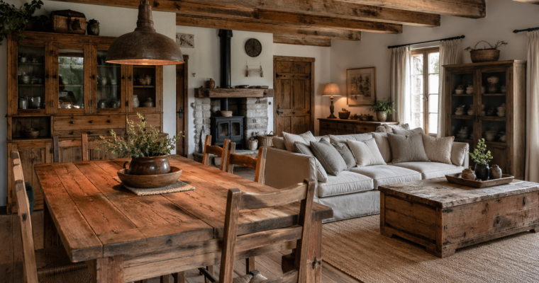 Rustikaalne stiil – tähendus, omadused ja kuidas tuua see oma koju